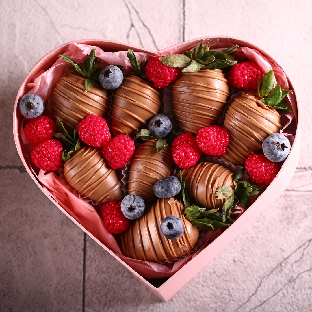 Chocolate-covered strawberries as a Valentine's Day snack idea